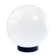 Светильник НТУ 06-75-01 «Шар» 300 Б 75Вт E27 IP55 опал ПММА /корпус плоск. черн. (инд. упак.) Элетех 1030480148