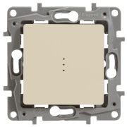 Переключатель 1-кл. СП Etika Plus 10А IP20 250В 10AX с подсветкой безвинтов. зажимы механизм сл. кость IEK 672315