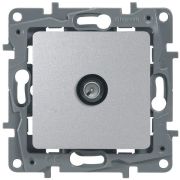 Розетка телевизионная оконечная TV СП Etika 5дБ 5-862МГц механизм алюм. IEK 672465