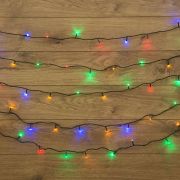 Гирлянда светодиодная «Твинкл Лайт» 15м 120LED мультиколор 6.9Вт 220-240В IP20 с контроллером провод ПВХ темн. зел. Neon-Night 303-059