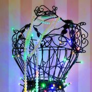 Гирлянда светодиодная «Твинкл Лайт» 6м 40LED мультиколор 5.1Вт 220-240В IP20 с контроллером 8 режимов провод ПВХ темн. зел. Neon-Night 303-029