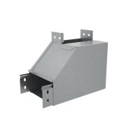 Угол для лотка вертикальный внутренний левый с разворотом трассы на 90град. 50х50 сталь 1мм «ПЛЮС» NLPDplus90-50-50-L КМ PL3839