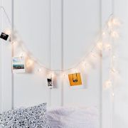 Гирлянда светодиодная «Прищепки» 1.5м 10LED тепл. бел. 0.1Вт IP20 провод ПВХ прозр. элементы питания 2хAA (не в компл.) Neon-Night 304-005