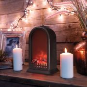 Камин светодиодный «Фьюжн» 14.7х11.7х25см эффект живого огня USB и элементы питания 2хC (не в компл.) черн. Neon-Night 511-039