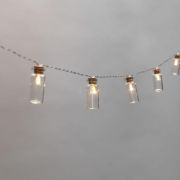 Гирлянда светодиодная «Баночки» 1.5м 10LED тепл. бел. 0.1Вт IP20 провод ПВХ прозр. элементы питания 2хAA (не в компл.) Neon-Night 303-096