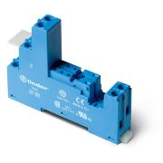 Розетка с винт. клеммами (с зажимной клетью) для реле 46.52 модули 86.30 99.02 в комплекте пластик. клипса 097.01 син. FINDER 9702SPA