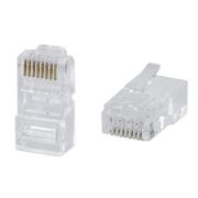 Коннектор RJ45 8P8C-C6 под витую пару кат.6 универс. (для ож и мж кабеля) для проводников s=1.05мм по изоляции Cabeus 7244c