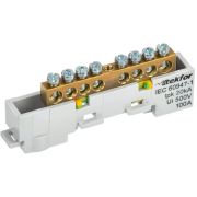 Шина PE «земля» неизол. на универс. держ. 6х9-8-Ж TEKFOR IEK TF-NN10-08-DL-K05