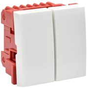 Выключатель 2-кл. 2мод. СП 10А IP20 ВК1-22-00-П бел. PRIMER IEK CKK-40D-VD2-K01