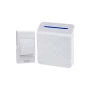 Звонок беспроводной полиф. 23 мелодии 150м элемент питания 1х23A (в компл.) бел. КОСМОС KOC_AG306A