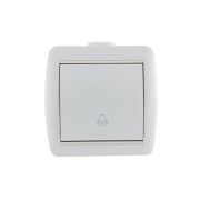 Кнопка звонка ОП Nata бел. LEZARD 710-0200-103